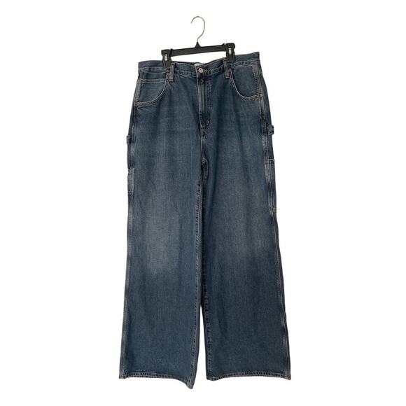 AGOLDE Magda Carpenter Jeans in Darkness Size 32 - Picture 5 of 8